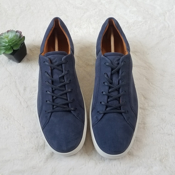 ECCO Soft 7 Men's Suede Low-Top Sneakers - Picture 7 of 11